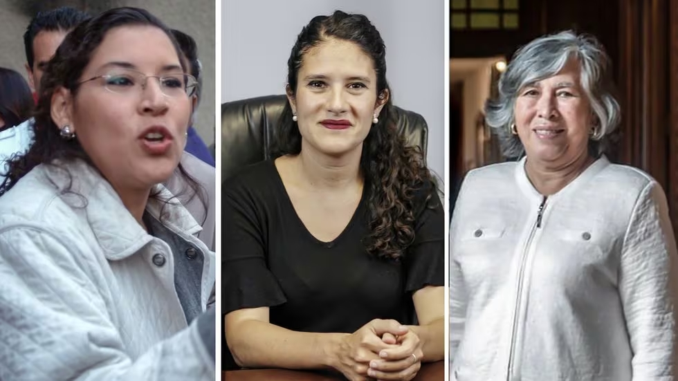 De izquierda a derecha, Lenia Batres, Bertha María Alcalde y María Estela Ríos IFOTO: Cuartoscuro