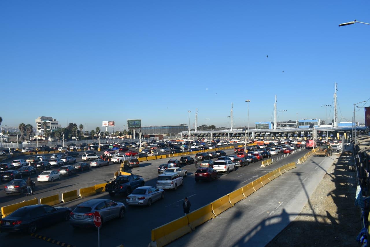 El tiempo de espera en garitas de Tijuana