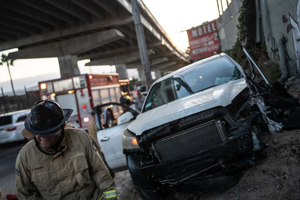 Accidente múltiple involucra a cuatro vehículos en avenida Internacional