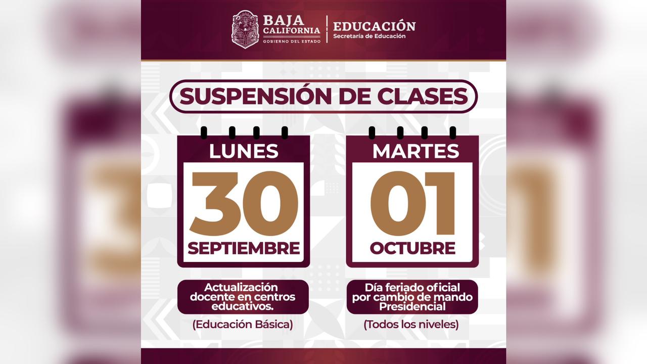 Suspensión de clases para nivel básico