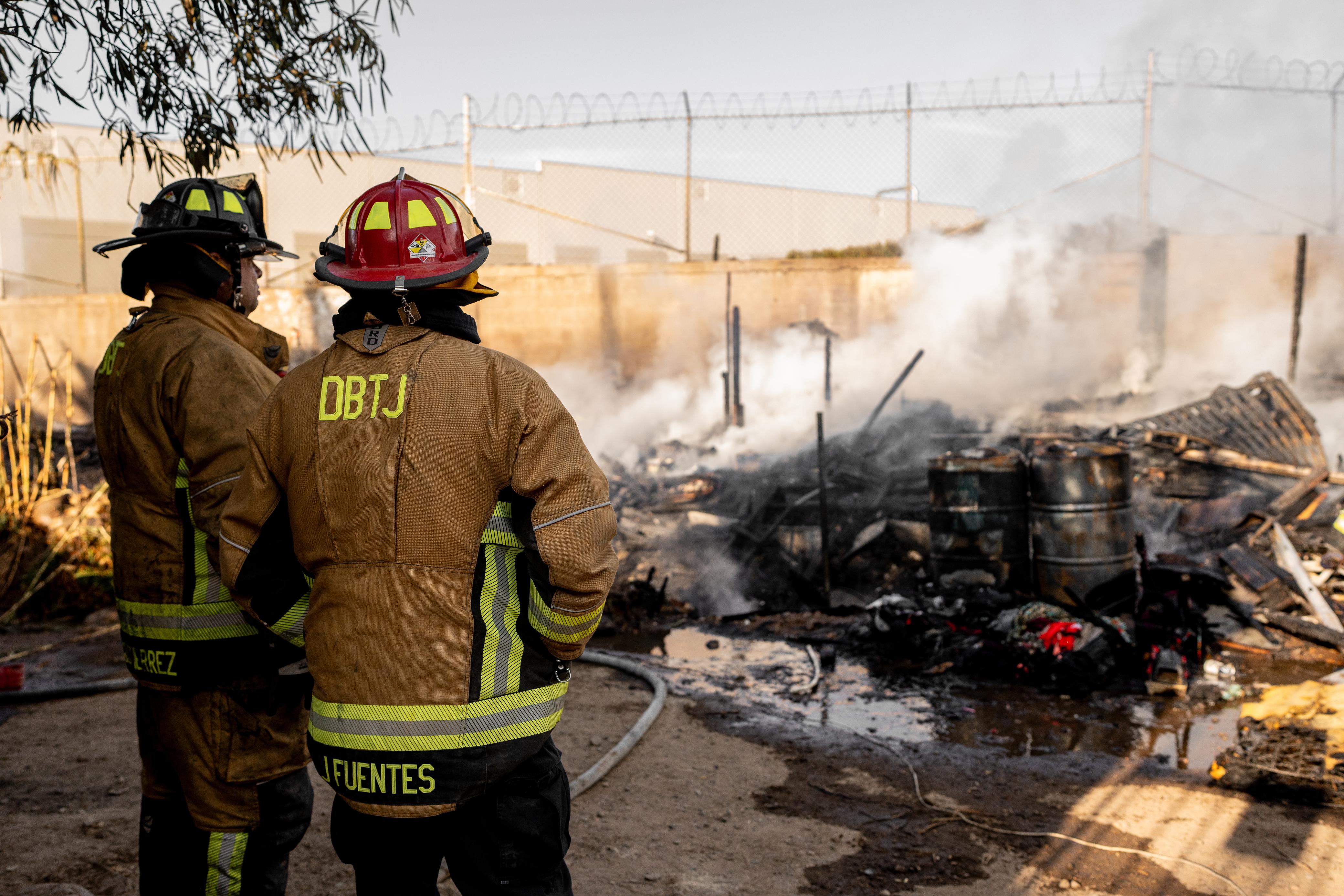 [VIDEO] Incendio en Rancho Los Olivos consume varias casas improvisadas