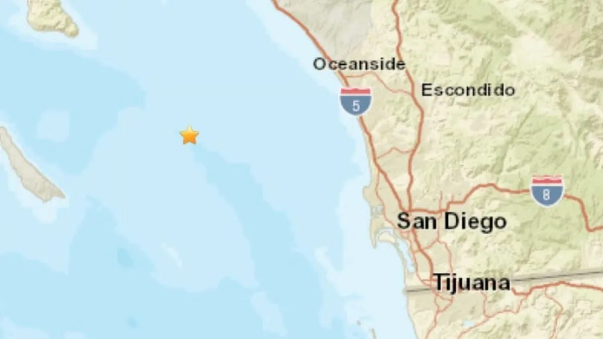 Temblor de 3.1 grados sacude el condado de San Diego