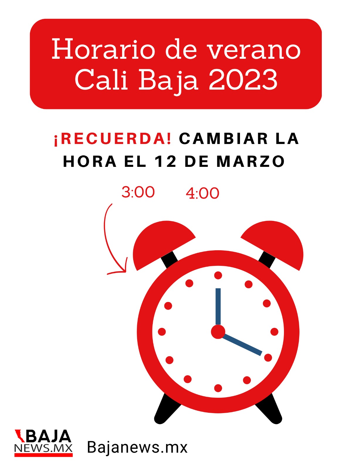 ¡No olvides adelantar tu reloj una hora este 12 de marzo!