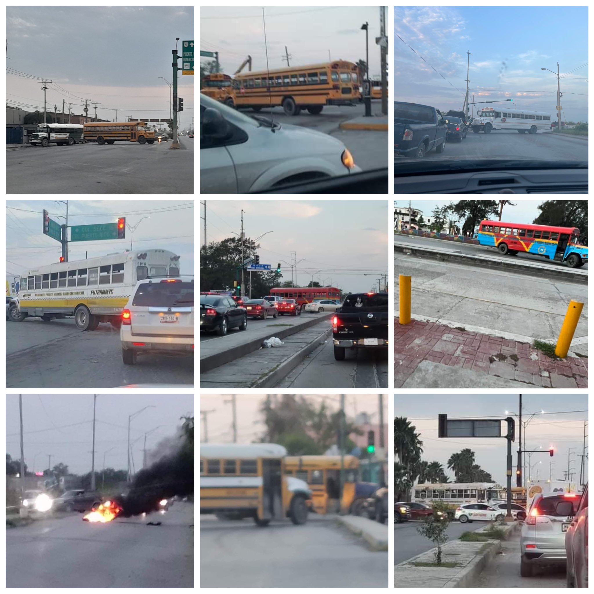 Continúan bloqueos carreteros en Tamaulipas