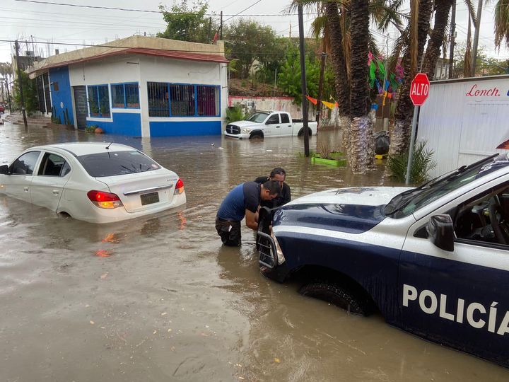 Se registran inundaciones en San José del Cabo