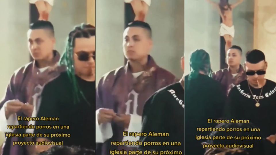 El rapero Alemán regaló marihuana dentro de una Iglesia. I FOTO: WEB