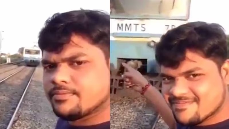 [VIDEO SENSIBLE] Arrolla tren a hombre mientras grababa vídeo