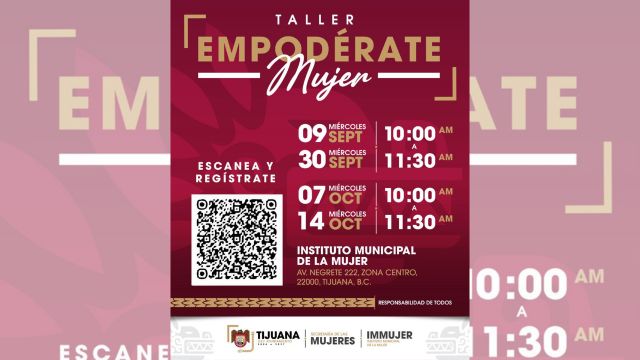 Taller gratuito en Tijuana busca brindar herramientas de autonomía a mujeres