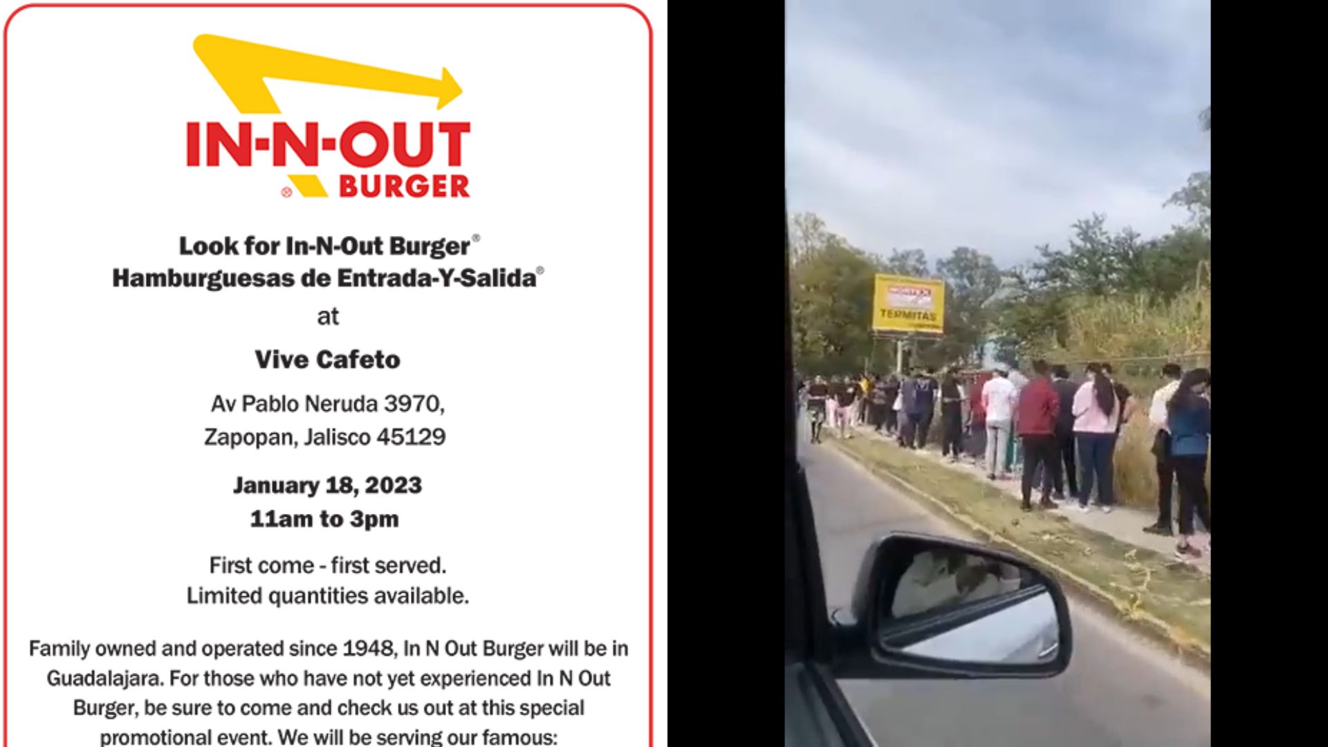 A reventar evento promocional de “In N’ Out” en Zapopan