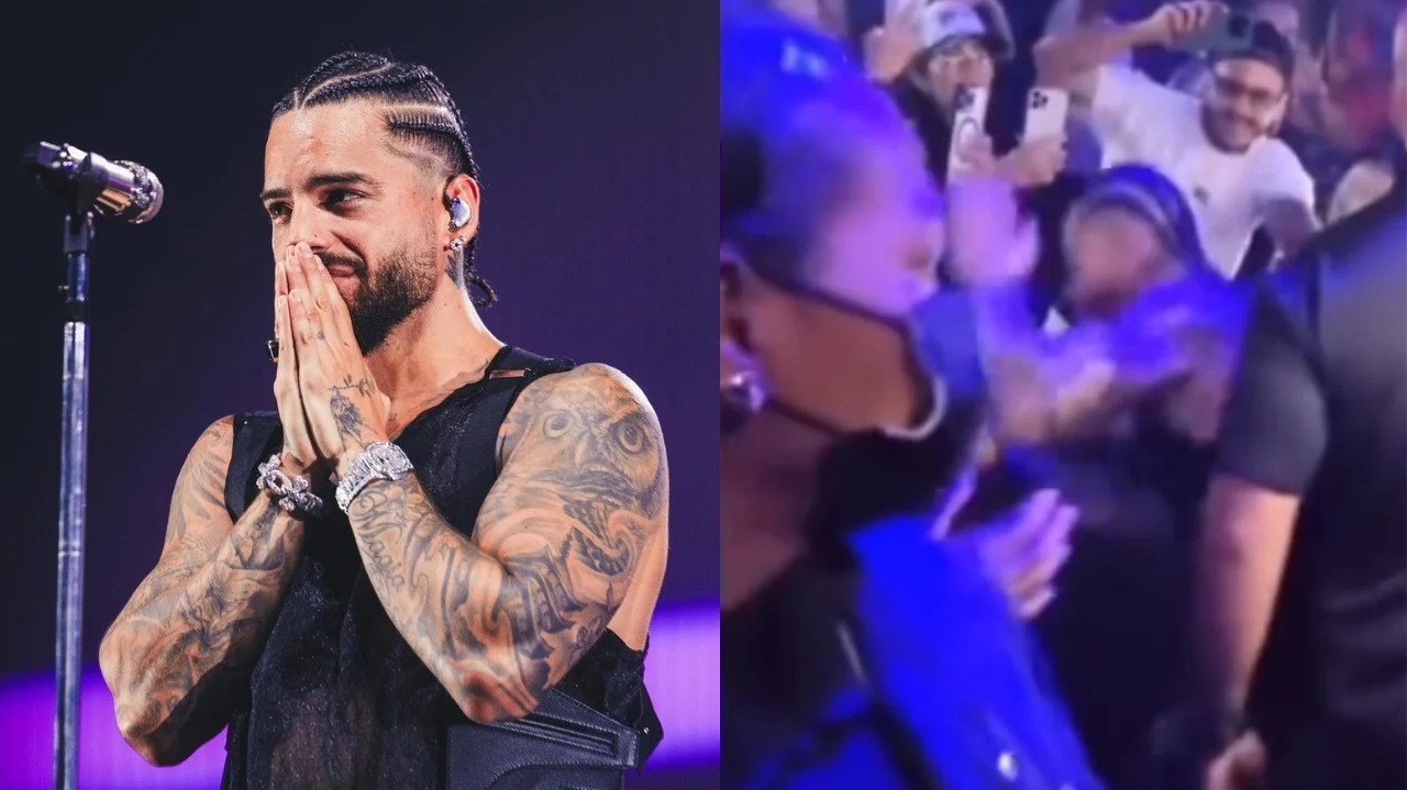 [VIDEO] Maluma agrede a fan al estilo de Bad Bunny