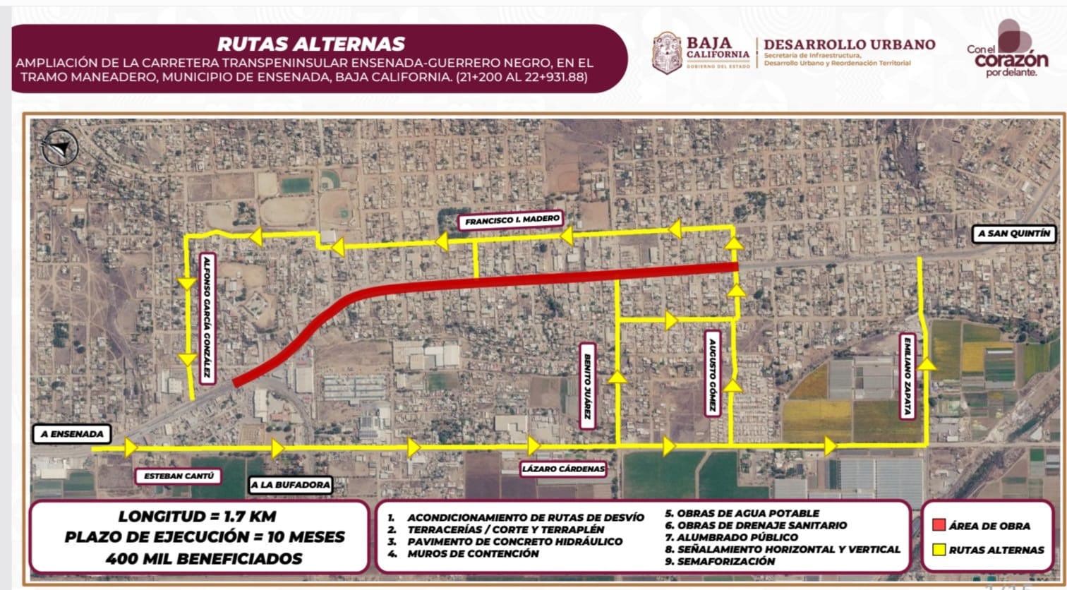 ENSENADA: Adjudican a empresa de Guadalajara construcción de Maneadero Parte Alta