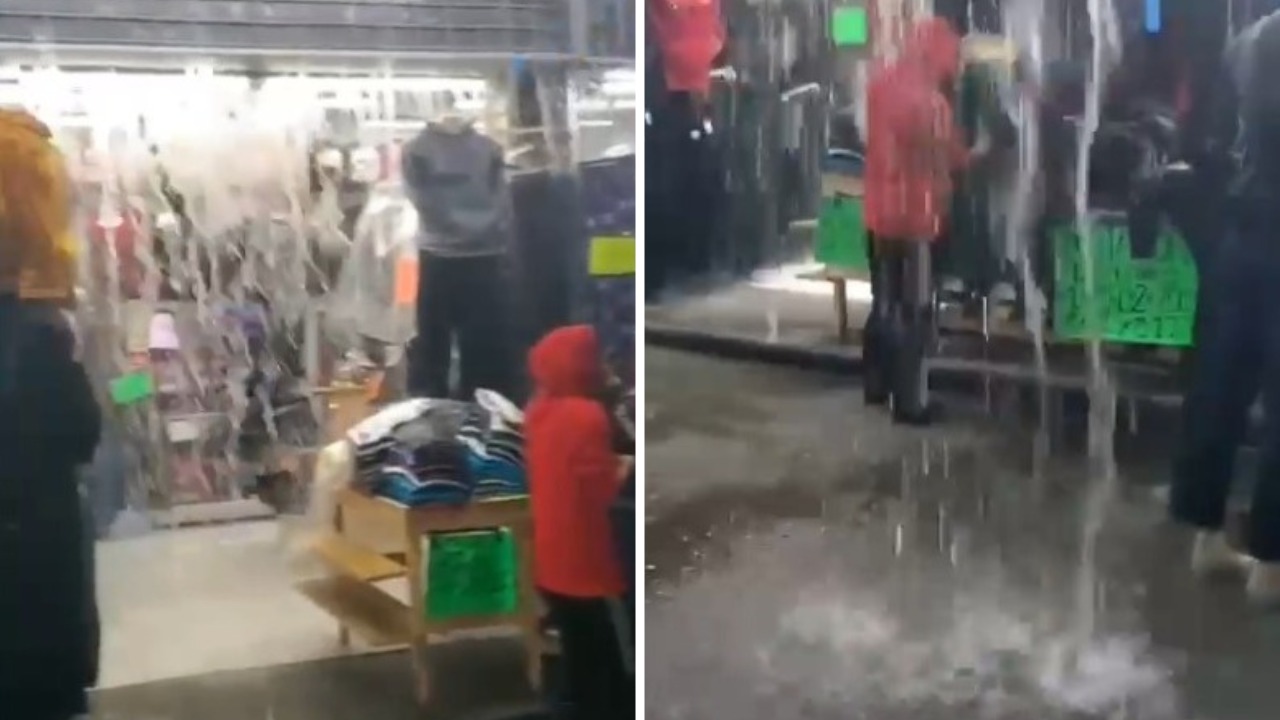 [VIDEO] Se inunda presunto Swap Meet por lluvias: Tijuana