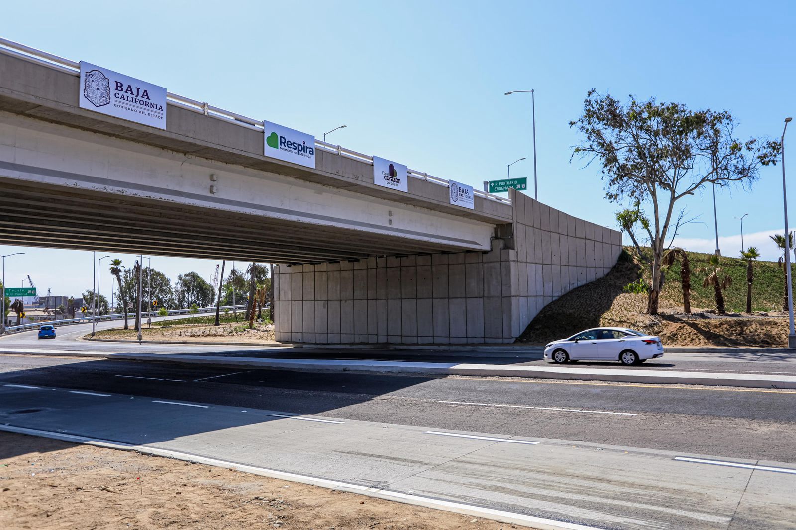 Inaugura Gobernadora el Nodo Vial El Sauzal