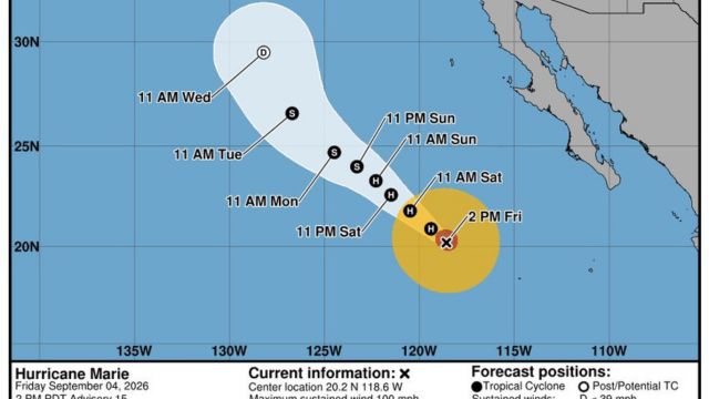 SAN DIEGO: Huracán Marie provocará oleaje elevado y corrientes peligrosas en las playas
