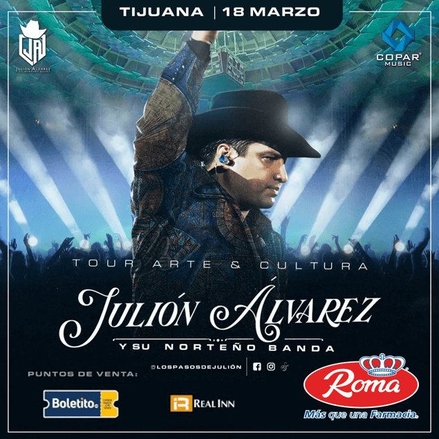 Confirma Julión concierto en Tijuana