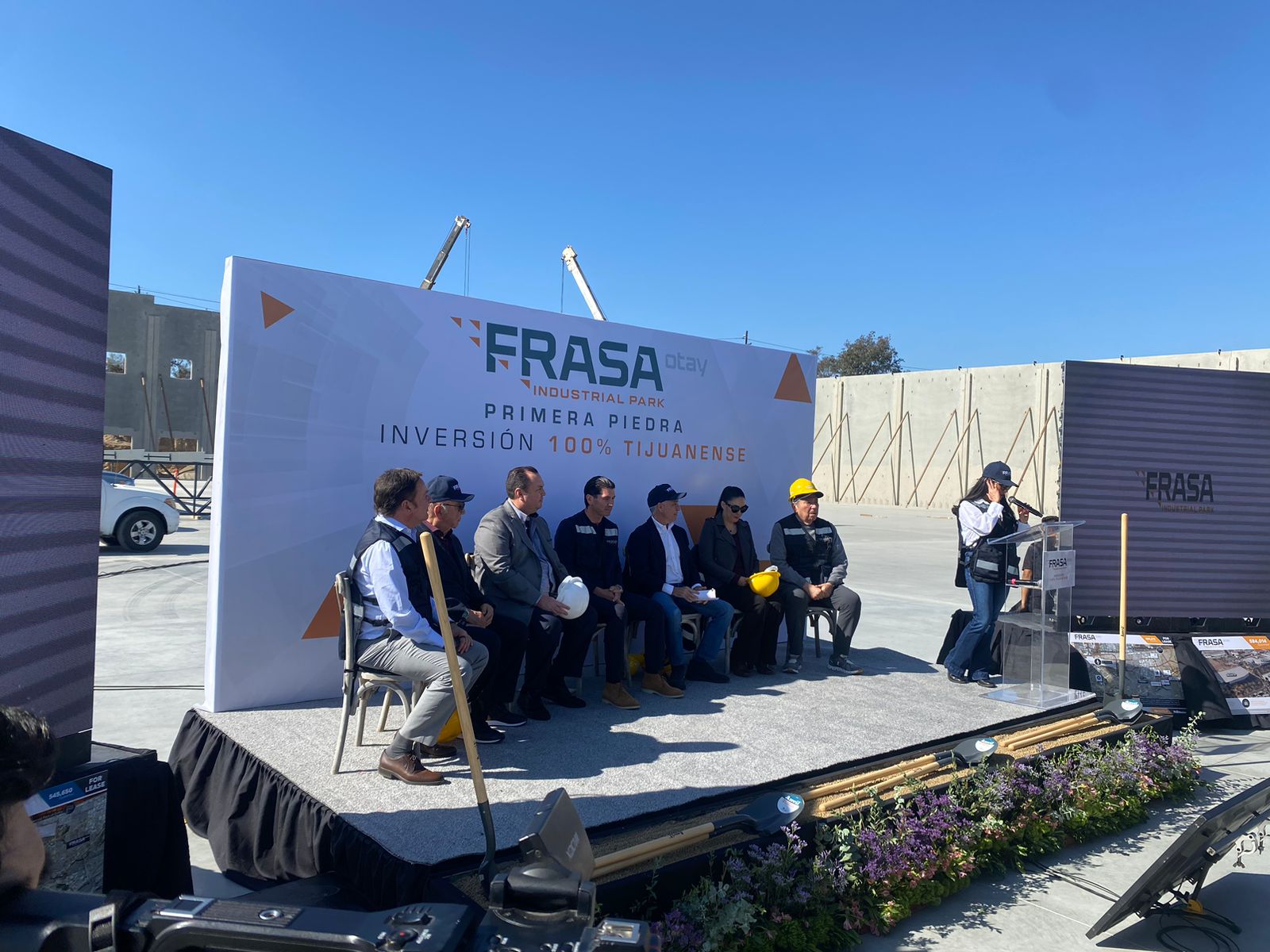 Colocan primera piedra para la construcción de Frasa Otay Industrial Park