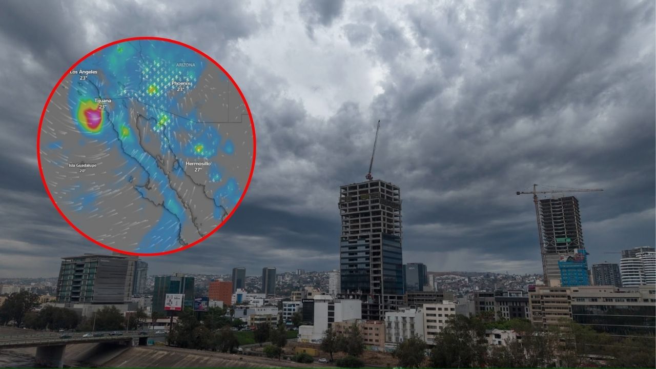 Alertan por lluvias muy fuertes y vientos de hasta 90 km/h en Baja California