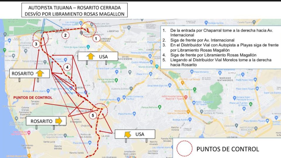 Se da a conocer rutas alternas tras el cierre del bulevar Cuauhtémoc. I FOTO: Cortesía