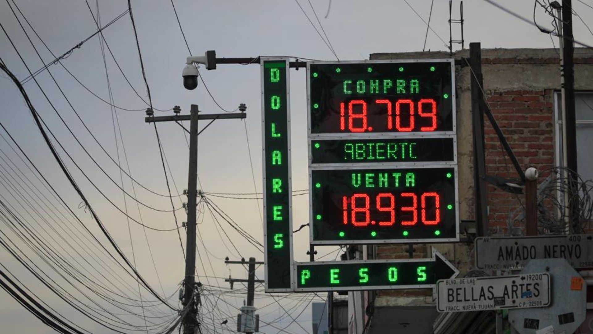 El tipo de cambio en Tijuana