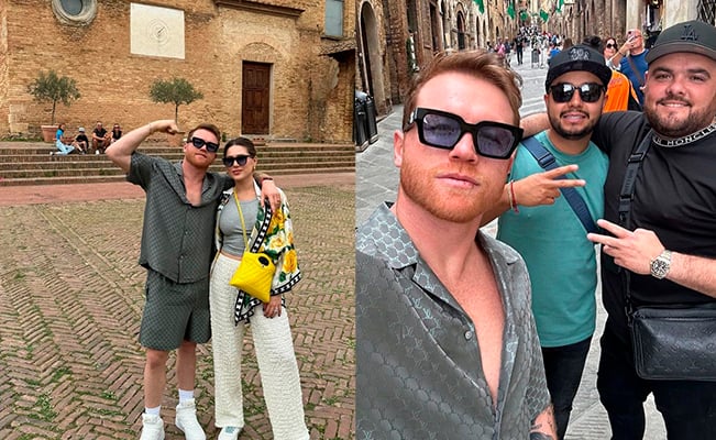 Canelo y su escape italiano: un viaje de lujo en imágenes