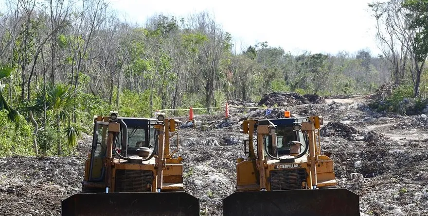 Frenan construcción del tramo 5 sur del Tren Maya