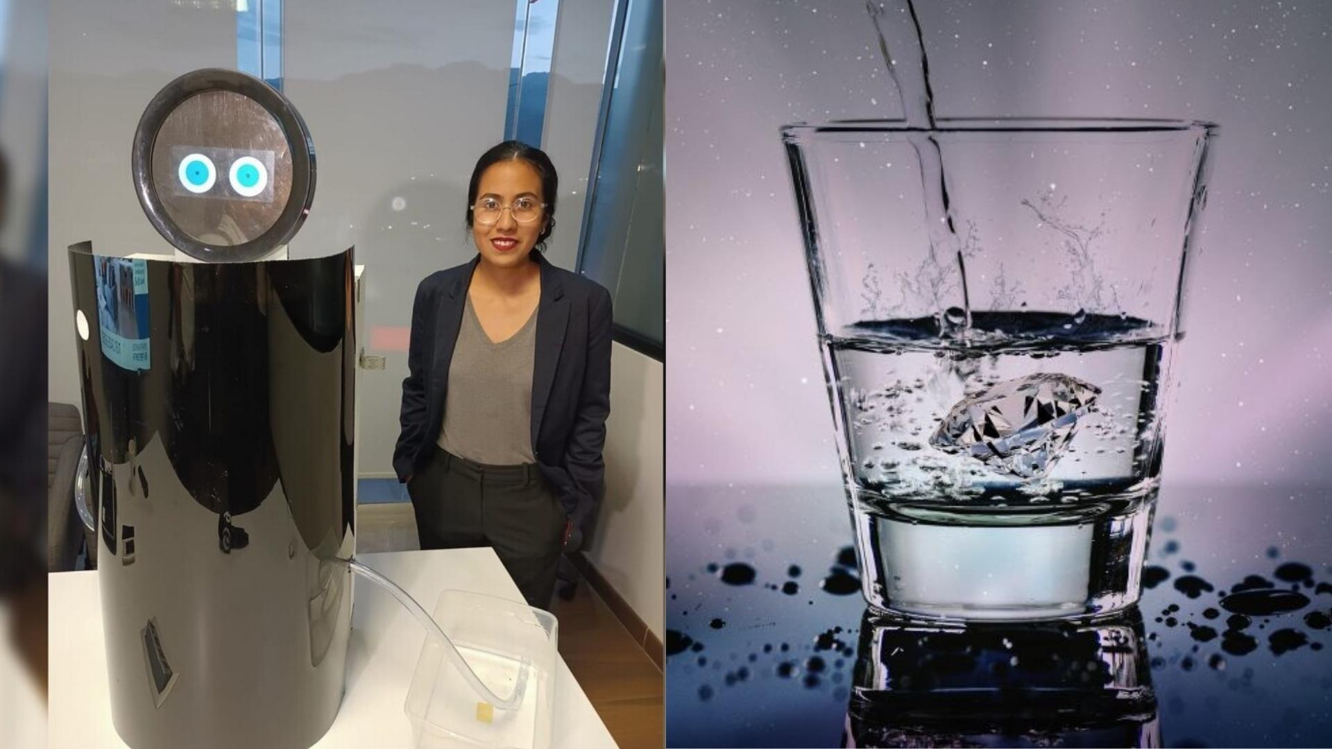 Convierte el aire en agua, un robot