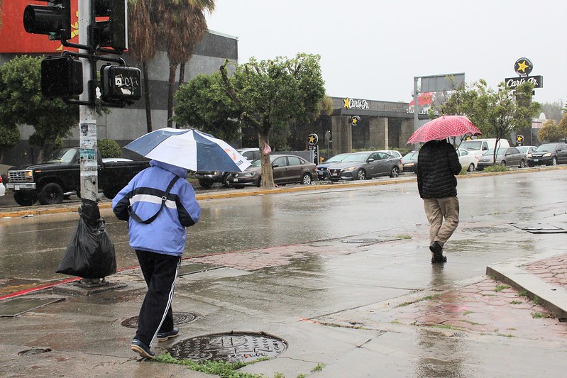 Lluvioso y frío jueves en Tijuana