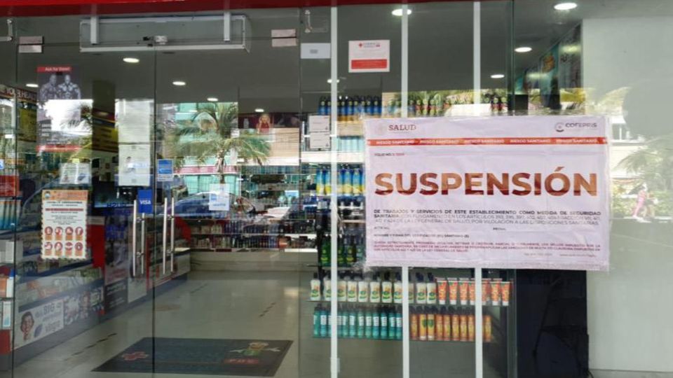 Suspende farmacias por venta irregular de medicamentos