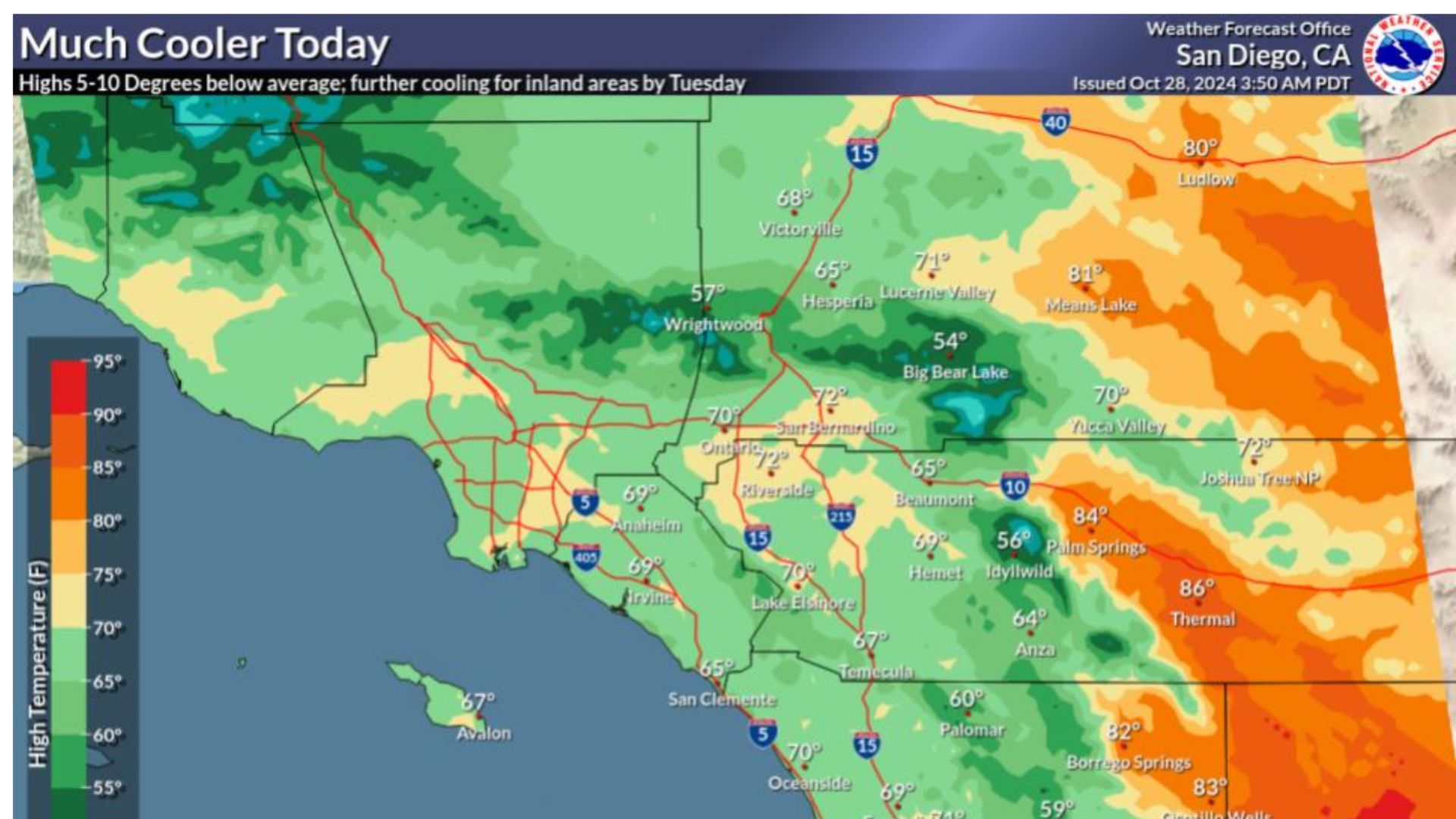 San Diego inicia esta semana con clima fresco