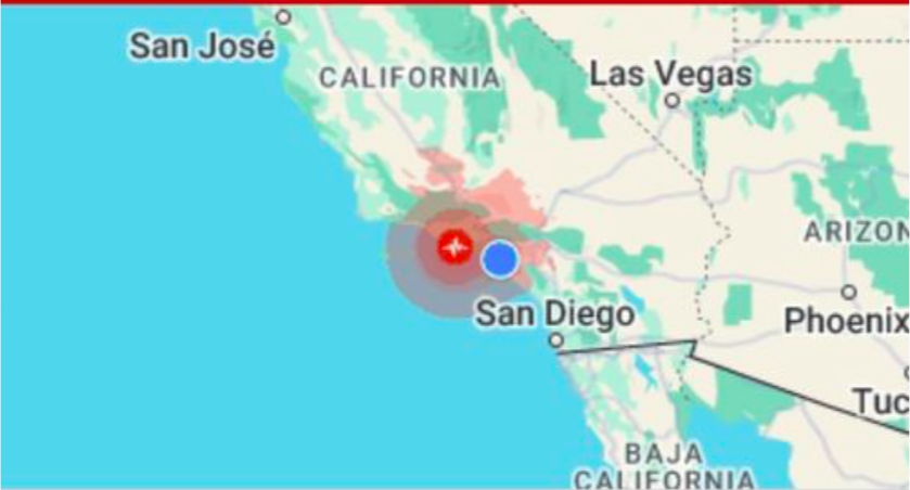 Temblor sacude región Cali-Baja