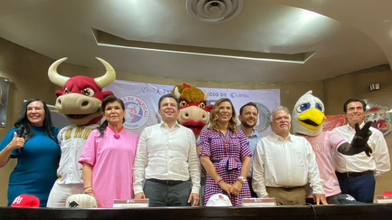 Este día se llevó a cabo la conferencia de prensa en Mexicali. Foto: Cortesía Toros de Tijuana.