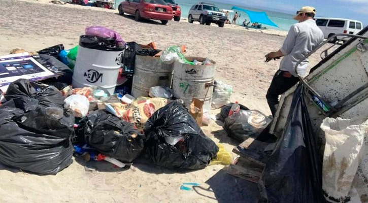 Instan a no tirar basura en lugares vacacionales: La Paz