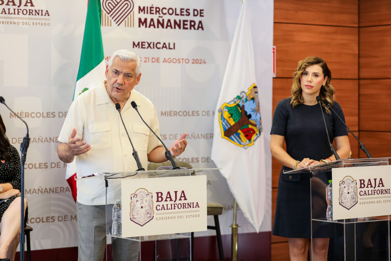 Gobernadora Marina del Pilar celebra la subida en la calificación crediticia de Baja California