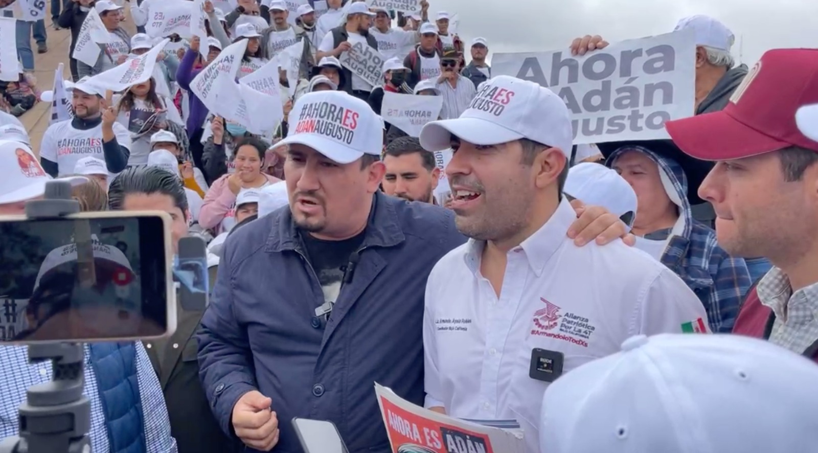 Hace campaña alcalde de Ensenada en Tijuana
