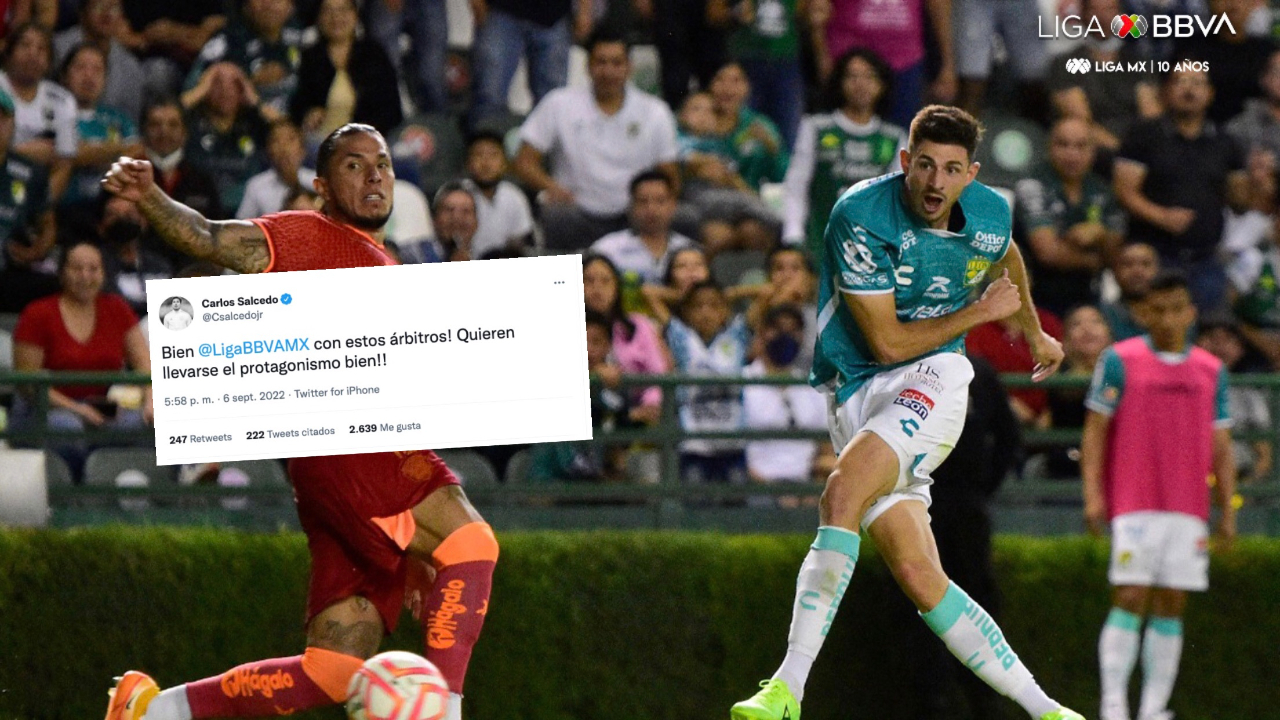 ¡El "Titán" Salcedo explotó al medio tiempo contra la LIGA MX y sus árbitros en Twitter!