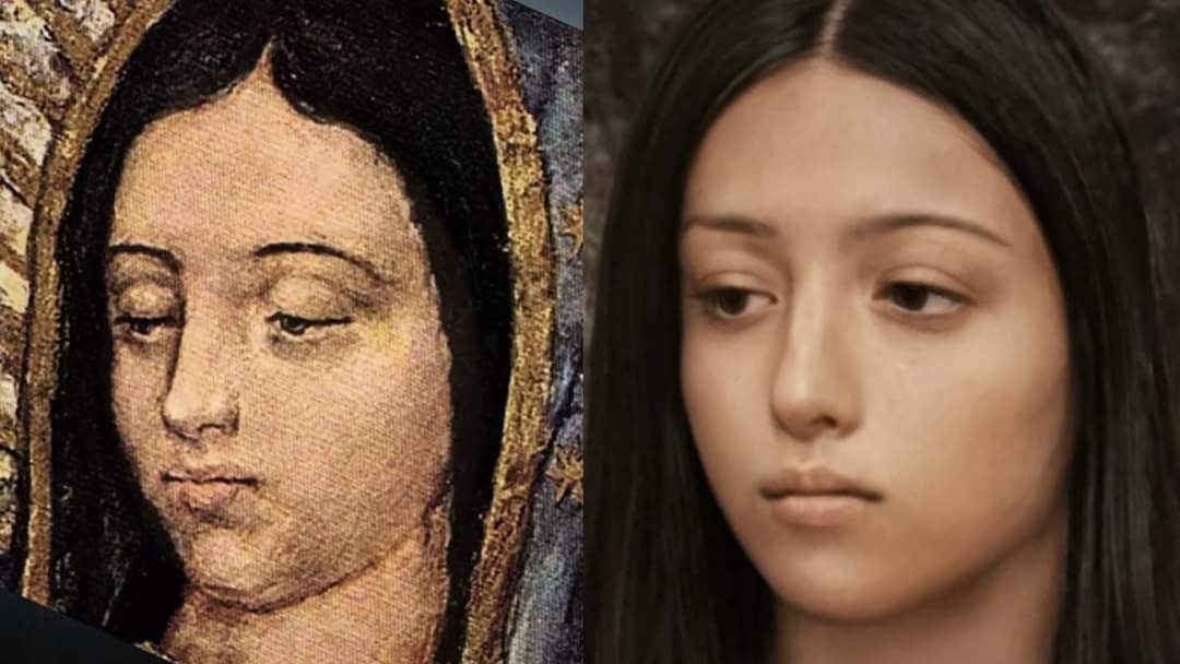 Revelan el rostro de la Virgen de Guadalupe con IA