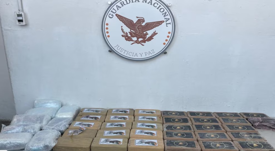 Aseguran Ejercito y Guardia Nacional 75 kg de droga en Aeropuerto de Tijuana