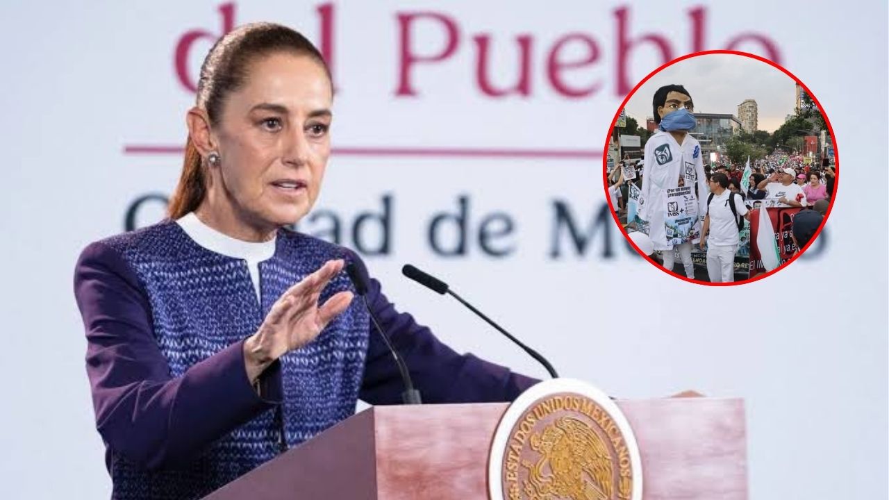 Sheinbaum pide al IMSS un plan de acción tras la megamarcha y acusa “oportunismo” de partidos