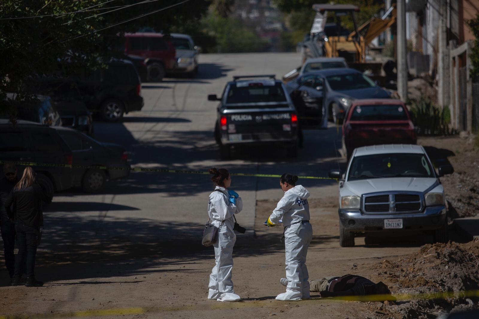 Asesinan a hombre en el Mariano Matamoros IFOTO: Omar Martínez / Baja News