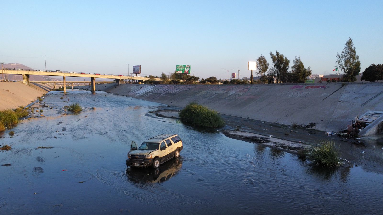 Cayó blindada de valores a la canalización