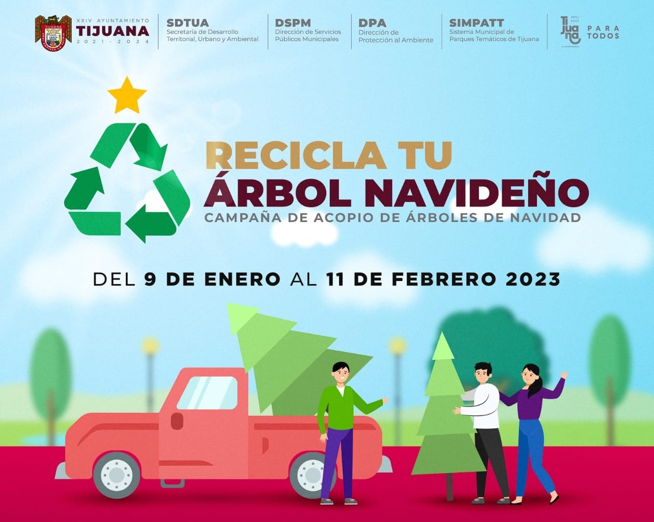 A partir del 09 de enero podrás deshacerte de tu arbolito de navidad en Tijuana