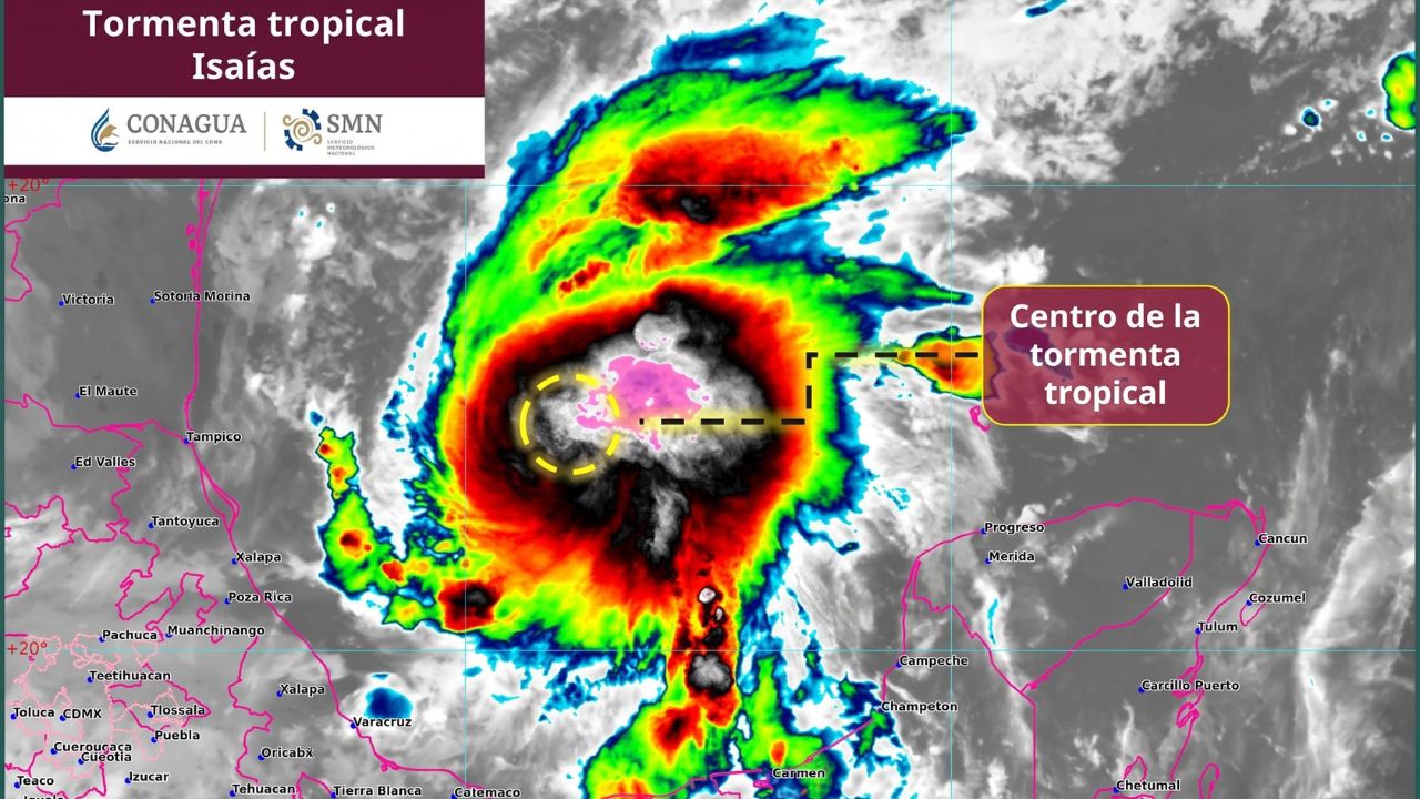 Tormenta tropical ‘Isaías’ podría convertirse en huracán el jueves en el Golfo de México