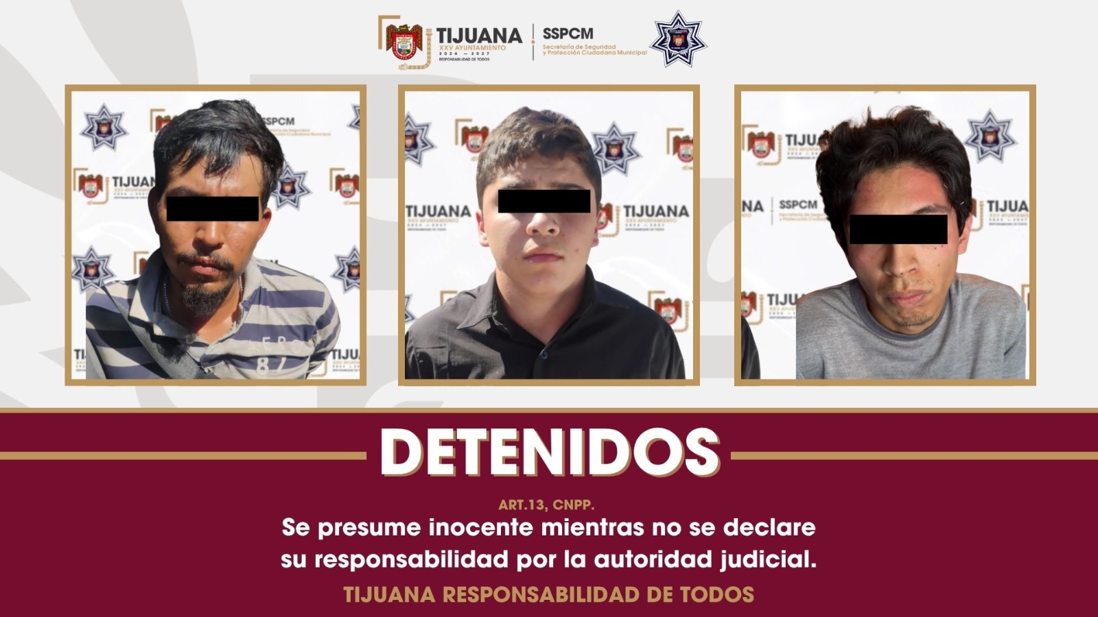Tijuana: Detienen a tres tras ataque armado que dejó un muerto en Zona Centro