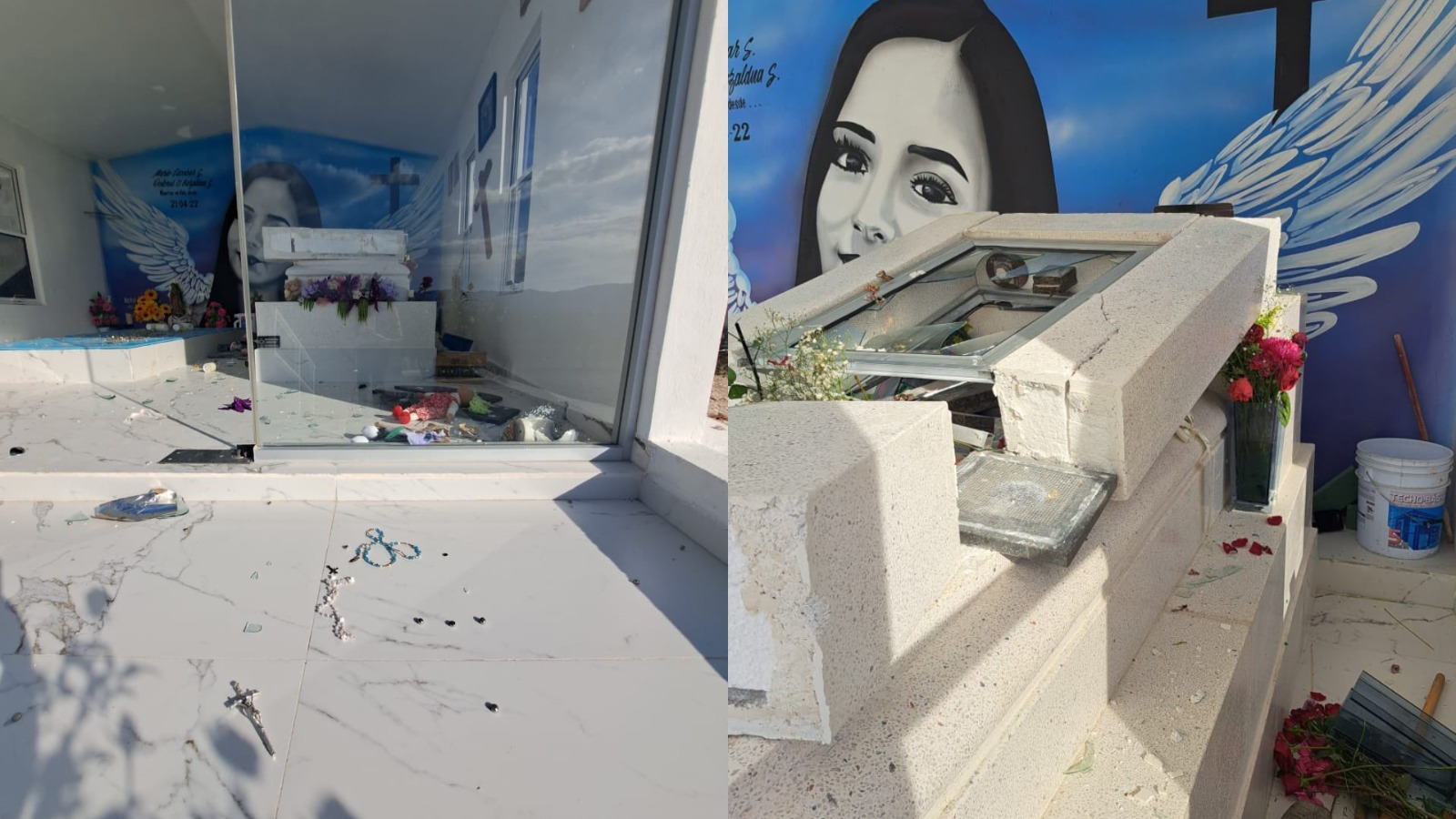 Vandalizan la tumba de Debanhi Escobar en Nuevo León