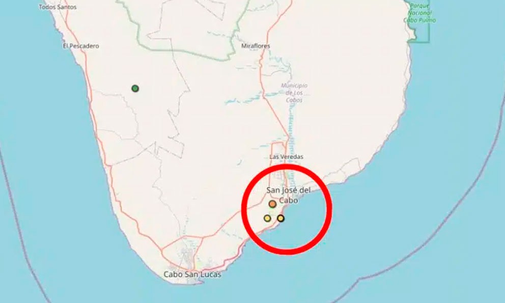 Se registra sismo de 4.5 cerca de San José del Cabo