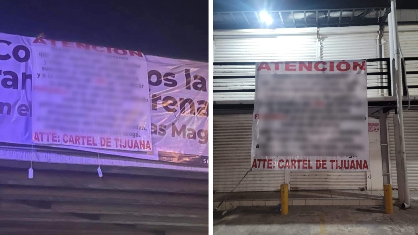 Descubren “narcomantas” amenazando contra el fentanilo: Tijuana