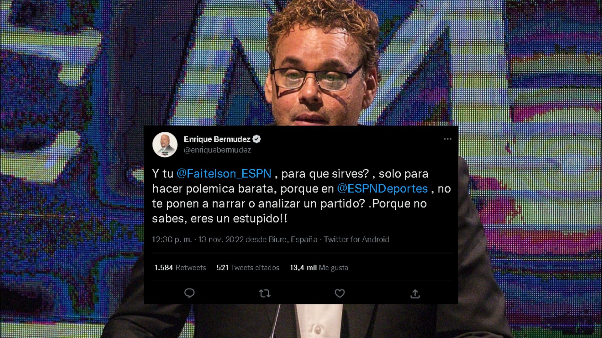 El "Perro" Bermúdez arremete contra David Faitelson