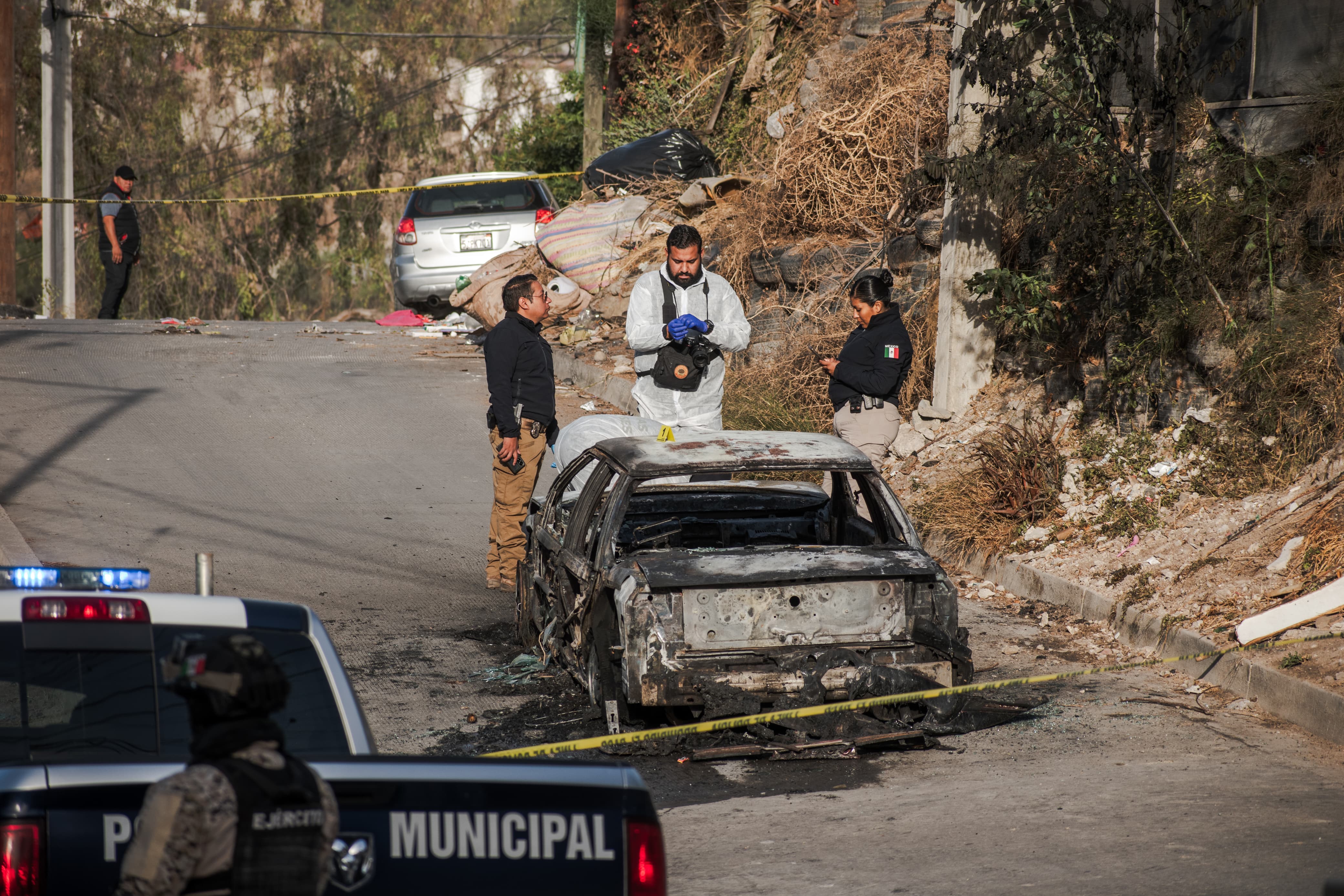 [VIDEO] Burned body found in car trunk: Tijuana