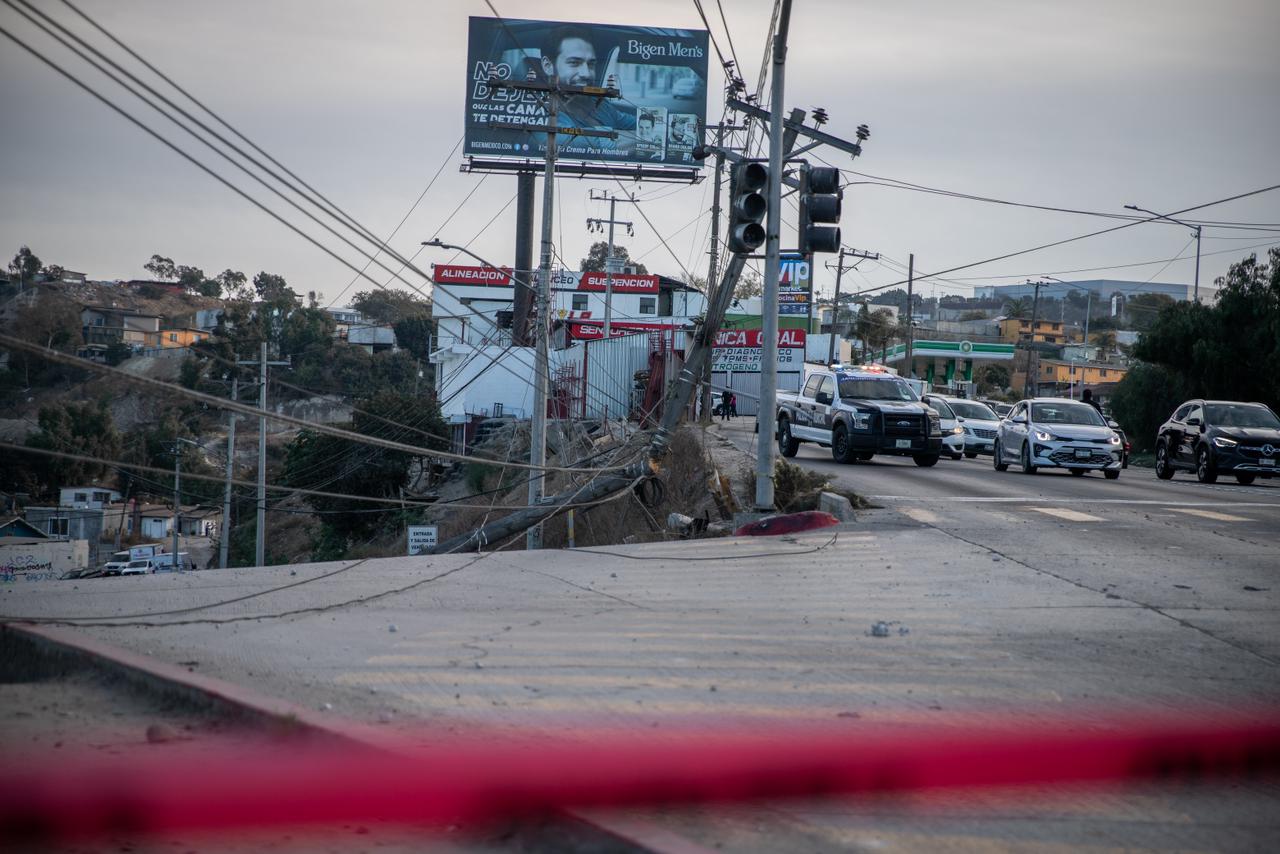 Accidente deja caos vial y semáforos fuera de servicio: Tijuana