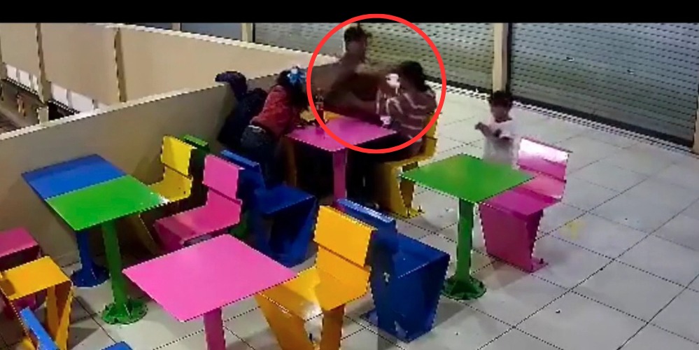 [VIDEO SENSIBLE] Captan a hombre golpeando a su pareja frente sus hijos